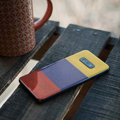 Colombia Flag Distressed Galaxy S10e Skin